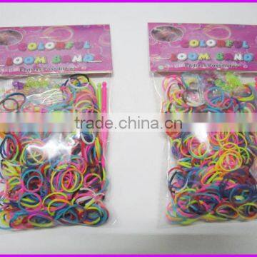 2015 new design rubber band DIY colorful loom bands