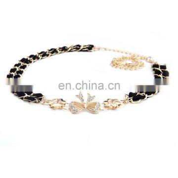 2015 New Design Women Metal Butterfly Diamond Decoration Skirt Waist Chain photo-5