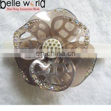 High quality ladies lotus cellulose acetate hair clip