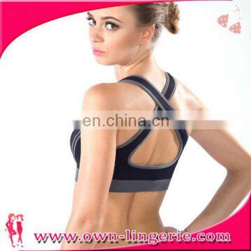 2015 New Elegant Beach Wear Sports Gym Bra Top With Removalbe Padding photo-5