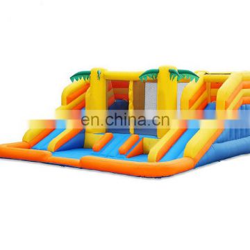 palm tree inflatable combo with double lane