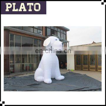 Giant inflatable white dog inflatable animals for commercial event