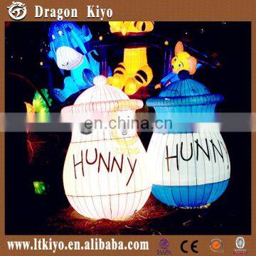 2016 festival cartoon lantern,cloth chinese lantern for amusement park