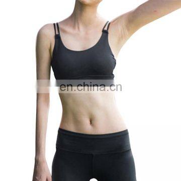 Oem Factory Summer Women Sexy Top Wear Black Sports Bra Yoga