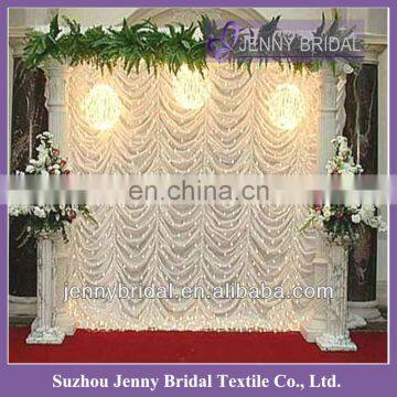 BCK007 Hot sale Fancy chiffon and organza backdrops decoration