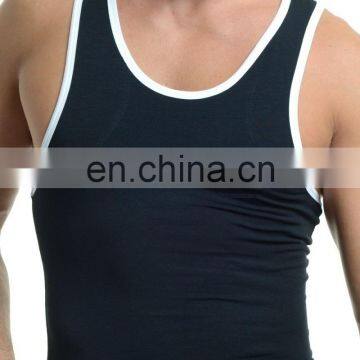 gym singlet with Ribbing - Rib Singlet Vests/ Gold gym singlet -Custom Printed Gym Singlets, Cotton gym singlet, T Back singlet