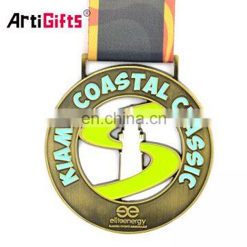 Free design custom embossed running racing medal