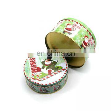 Christmas Candy Tin Can Wholesale, Round Metal Chocolate Tin Can photo-4