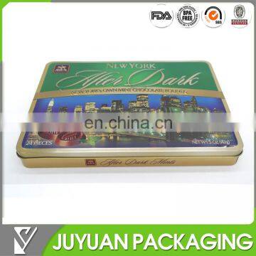 High quality fancy custom chocolate tin packaging box