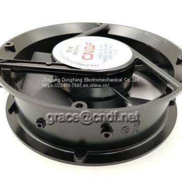 CNDF Input Voltage 110/120VAc 50/60Hz 2 Ball Bearing Cooling Fan Elliptic 172x51mm ac Ventilation Exhaust Fans 172x51mm photo-2