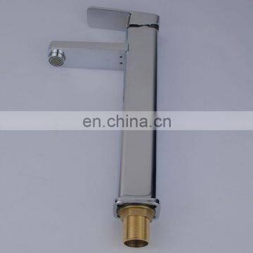 Artistic bathroom faucet sanitary long handle brass basin faucet