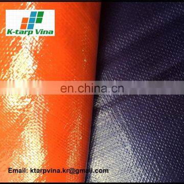 Heavy duty tarpaulin, canvas, Dark Blue/Orange Tarpaulin, Logo printing