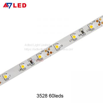 Adled Light 5m per roll dc 12v 24v smd 3528 60leds flexible led strip for makeup showcase