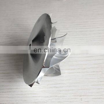 T04E 6+6 лопастей 53,87/76,07 мм 448048-0004 турбонагнетатель, изготавливаемый методами ковки/фрезерования/из алюминия 2618 колесо компрессора для 451567-0001/452240-000 photo-4