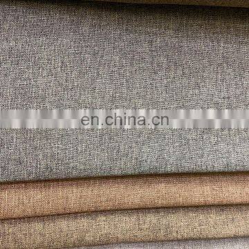 Sofa Fabric High Quality Upholster 100% Polyester Woven Trending Products Coating Sofa Linen Look Fabric