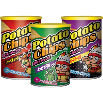 Japanese brand canned potato chips