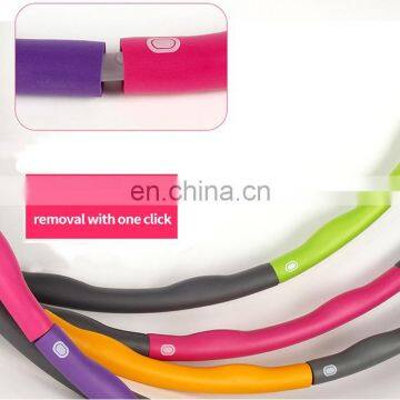 Custom 1Kg Hula Circle For Exercise 8 Section Detachable Professional Soft Fitness Hula Circle photo-5