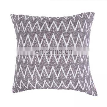 100% Cotton Geometric Wave Pink Home Indoor Decorative Square Throw Pillow Covers for Sofa Bedroom photo-3