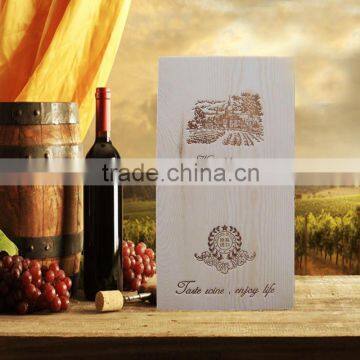 High Quality 2 Bottles Wooden Wine Box Wholesale