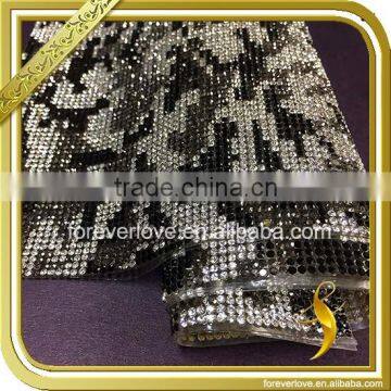 Black and white hot fix crystal trims rhinestone sheet garment accessories FRM-215                        
                                                                                Supplier's Choice