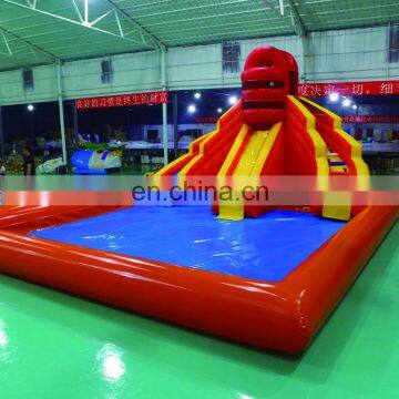 Factory sale inflatable slide, inflatable pool slide,/large inflatable dry slide and pool