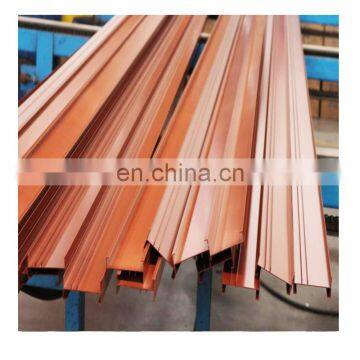 Custom Aluminium Extrusion Wood Grain Aluminum Siding Extruded Aluminum Profiles photo-5