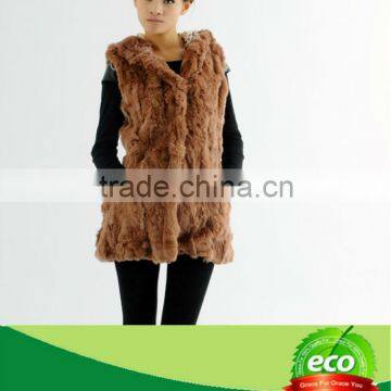 Pretty Rabbit Fur Pretty Fashion Woolen Winter European Coat On Sale