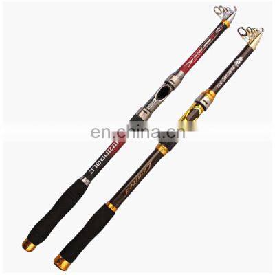 Factory Wholesale Custom 2.1m 2.4m 2.7m 3m 3.6m Carbon Fiber Sea Rod Telescopic Carp Fishing Rod