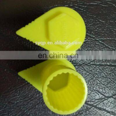 Popular high quality yellow pp Wheel nut indicator 32 mm