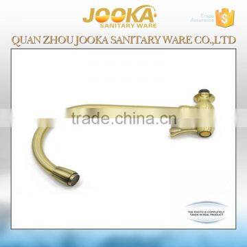 Single Handle Brass Valve Core Material Gold Kitchen Tap photo-4
