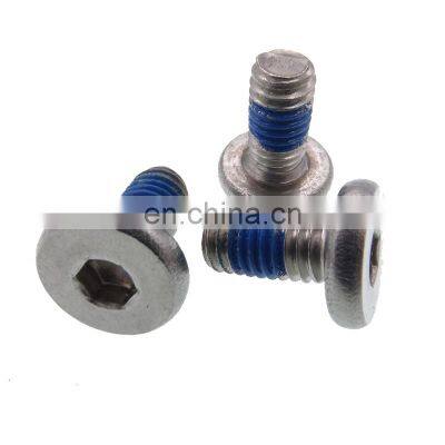 black oxide flat hex socket machine electric screws for communication equipment