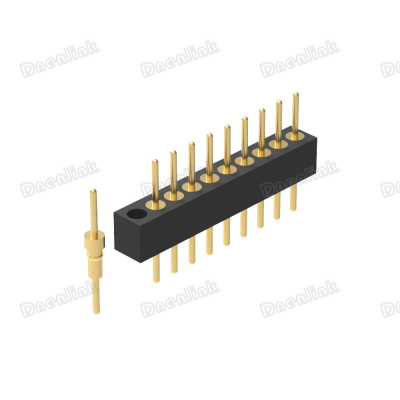 Dnenlink 1.778mm pitch Single Row Male Straight DIP Machined Pin Connector
