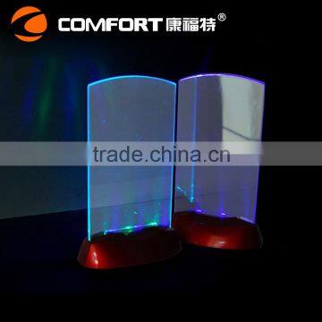 plastic bar table led drink menu holder