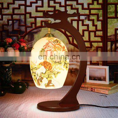 Retail And Wholesale Traditional Thin China Egg Shell Porcelain Table Lamps Amp for Hotel Made in Jingdezhen photo-2