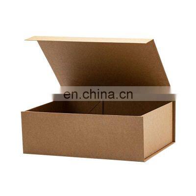 Custom Ribbon Design Brown Kraft Color Luxury Paper Rigid Box Packaging for Retail Products photo-5