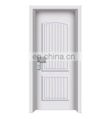 Modern design PVC white panel bathroom door