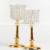 gold plated crystal votive wedding candle stand