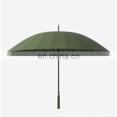 Luxury Automatic Sales Premium High Quality Logo Cheap Pink White Umbrella 24 Bones photo-3