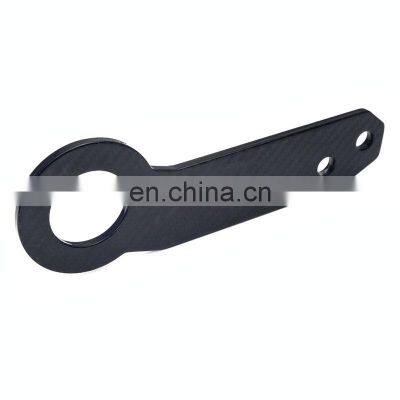 CNC Cutting 100% Real Carbon Fiber Rear Tow Hooks , Custom Universal JDM Racing Rear Bumper Tow Hook