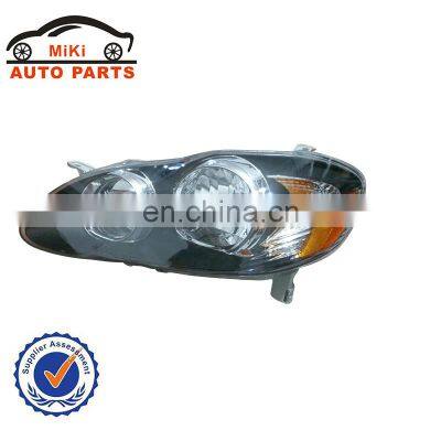 Black Head Lamp Car Accessories 81150-02360 81110-02370 For Corolla US 2003 2004 2005 2006 2007