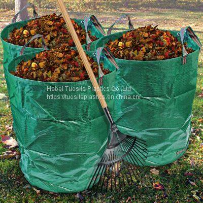 Gallon PP Plastic Planting Bag Garden UV Resistant 16 32 72 132 Gallon Garden Waste Bag