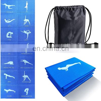 Wholesale Eco friendly PVC Yoga Mat Foldable Thick Non-Slip Exercise Mat