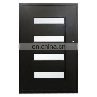 Contemporary House Safety Door Entrance Steel Pivot Design Front Door for Sale