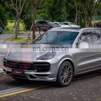 Genuine Body Kits For 2018+ Porsche Cayenne 9Y0 9YA Upgrade Turbo Front Car Bumpers Grille Door Panel Diffuser Tips Wheel Arch photo-3