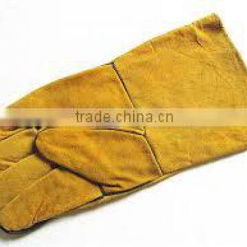 yellow safety welding gloves