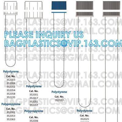 Plastic Test Tube, Round Bottom Transparent PS Plastic Blood Collection Test Tube With Spiral Top, Medical Sterile Male Urethral Swab Polyester Cotton Rayon Tip Metal Handle With PS Transport Tubes photo-5