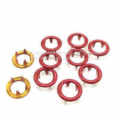 9.2mm dyed ring Prong snap button for clothes