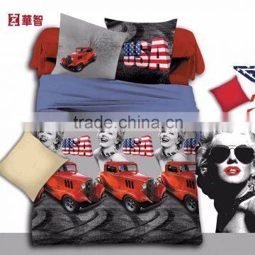 3D Printed Bedding Set, Marilyn Monroe Printed Bedding set with bed Spread