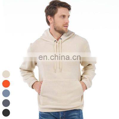 High Quality Heavyweight Sweatshirts Loose Casual Hoodie Wholesale Warm Pullover Custom Blank Sweatshirt Men Fleece Hoodies