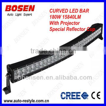 180W CREE curved led light bar for tractor, forklift, off-road, ATV, excavator, heavy duty equipment etc.